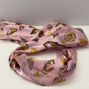Shells and seahorses summer beach scarf